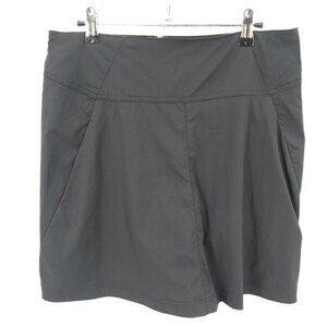 Royal Robbins Discovery Skort 8 Black Active/Outdoor Quick Dry Nylon/Spandex
